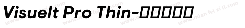 Visuelt Pro Thin字体转换